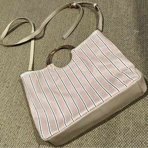 Pre-Owned Women’s Bag / LC Lauren Conrad / Beige Stripe Round Handle Purse